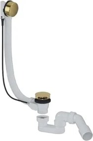SAT Aurum kádleeresztő garnitúra 52 mm DN40/DN50 40 cm, fényes arany, műanyag SATAVA60G