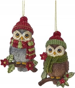 Kurt Adler karácsonyfadísz bagoly 1 darab