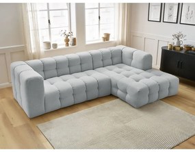 Világosszürke sarokkanapé (jobb oldali) Cloud – Bobochic Paris