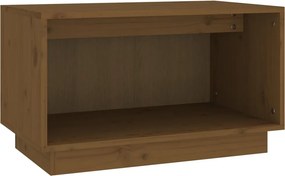 vidaXL mézbarna tömör fenyőfa TV-szekrény 60x35x35 cm