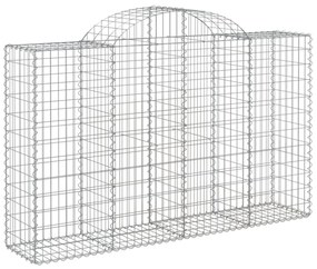 13 db íves horganyzott vas gabion kosár 200x50x120/140 cm