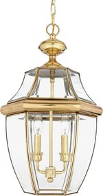 Quoizel NEWBURY QZ-NEWBURY8-L-PB Függőlámpa 2x60W/E14 IP23