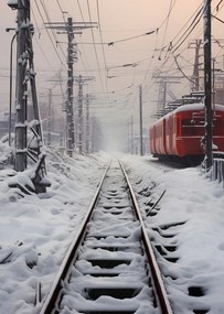 Poszter 67,5x95cm Utazás a síneken