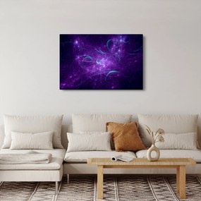 Modern kék absztrakció képe (90x60 cm)