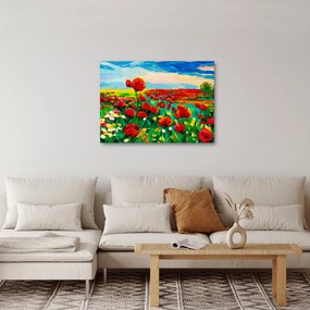 Kép egy mező mákkal (70x50 cm)