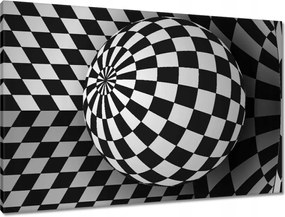 Vászonkép 90x60 Absztrakt fekete-fehér