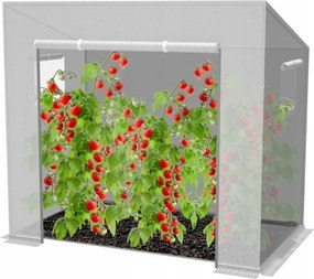 Alagút Kerti Üvegház fólia 200 x 77 x 168/146 cm fehér