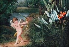 Flizelin fotótapéta Flizelin Design Bájos ámor 104x70 Ragasztó