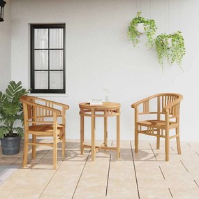 Kerti székek 2 pcs Barna 63 x 58 x 89 cm Tömör tíkfa