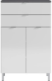 Mauresa fehér-szürke szekrény, magasság 97 cm - Germania