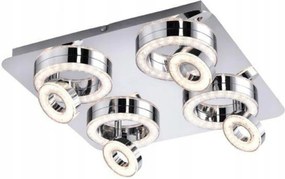 Leuchten Direkt Just Light Led mennyezeti lámpa króm 4 karos 3000K