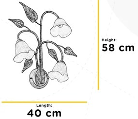 ONLI - Fali lámpa VANDA 3xE14/6W/230V