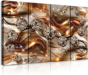 Vászonkép 120x80 Gyémánt csillogás luxus absztrakt modern arany fal