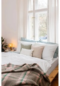 Fehér kétszemélyes hosszabbított mikroszatén ágyneműhuzat 200x220 cm Basic – Bonami Essentials