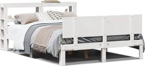 vidaXL fehér ágykeret fejtámlával matrac nélkül 140x190 cm