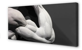 Canvas képek Muscle fekete-fehér 100x50 cm