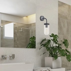 Rabalux 3310 - Fürdőszobai fali lámpa YAGO 1xE27/60W/230V IP44 fekete