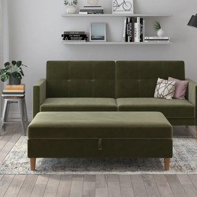 Zöld bársony lábtartó Lilly – Støraa