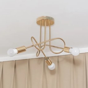 OXFORD felületre szerelt mennyezeti csillár 3xE27/15W/230V arany