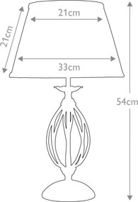 Elstead Lighting ARTISAN ART-TL-AGD-BRASS Asztali lámpa 1x60W/E27