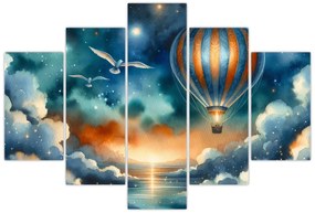 Kép - Repülés az éjjeli ég alatt (150x105 cm)