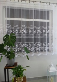 Mg Függöny jacquard 623/885 Fehér 300x160cm készre varrt Bt