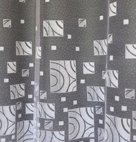 Mg Függöny jacquard 80/100 Fehér 290X170cm kész K szalaggal