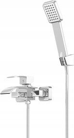 Kádtöltő Csaptelep Vízesés Kaszkád Ezüst Csaptelep Fürdőszoba Króm Elva