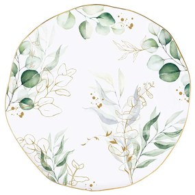 Porcelán lapostányér Botanique