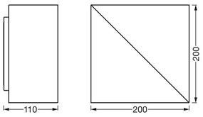 Ledvance - LED Dimmelhető fali lámpa SMART+ SWAN LED/23W/230V Wi-Fi