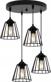 Mennyezeti Lámpa Lógó Csillár Fekete Loft Konyha Étkező Nappali Szoba