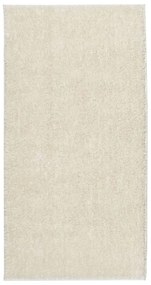 ISTAN krémszínű hosszú szálú fényes szőnyeg 100 x 200 cm