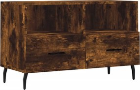 vidaXL füstös tölgy színű szerelt fa TV-szekrény 80 x 36 x 50 cm