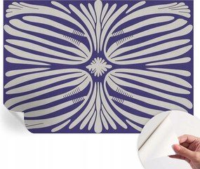 Divatos öntapadós tapéta Fali furnér Virágos szimmetria 208x146 cm