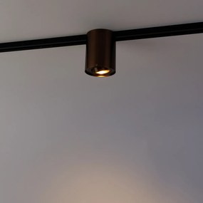 Modern 1 fázisú sínrendszer spotlámpa sötét bronz - Rondoo Up