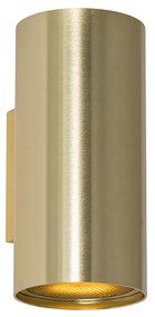 Design fali lámpa arany kerek 2-lámpás - Sab Honey