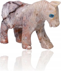 Ló figura Ló A szabadság szimbóluma Kitartás Erő Faragott kő 4 cm
