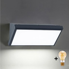 Brilagi-LED TRIANGLE fali lámpatest 1xE27/6W/230V 2700-6500K IP65 antracit