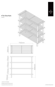 Natúr színű cipőtartó – Premier Housewares