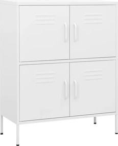 vidaXL fehér acél tárolószekrény 80 x 35 x 101,5 cm