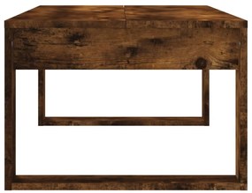 füstös tölgy színű szerelt fa dohányzóasztal 102x50x35 cm