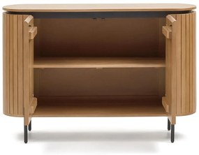 Natúr színű mangófa alacsony komód 120x80 cm Licia – Kave Home
