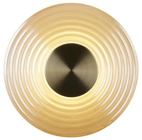 Searchlight 32210AM - CLEO dimmelhető LED fali lámpatest, 9,4W/230V, sárgaréz