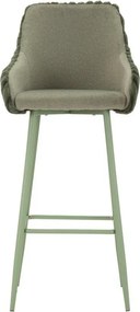 Zöld kárpitozott karfás bárszék szett 2 db-os (ülésmagasság 78 cm) Alaska – Mauro Ferretti