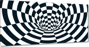 Festmények 180x90 Absztrakt fekete-fehér