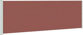 vidaXL barna behúzható oldalsó terasznapellenző 200 x 600 cm