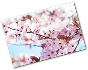 Üveg vágódeszka Cseresznye virágok pl-ko-80x52-f-82072016