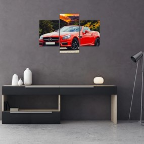 Kép - piros Mercedes (90x60 cm)