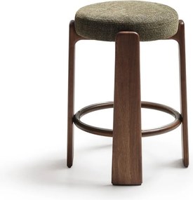 Zöld-sötét natúr színű kőrisfa bárszék (ülésmagasság 65 cm) Granite – Kave Home