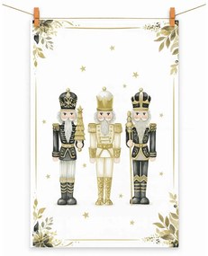 Karácsonyi diótörős konyharuha 100% pamut Royal Nutcrackers kollekció